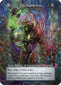Enchantress FOIL NM/M- Avatar - Sorcery: Contested Realm BETA - Image 1