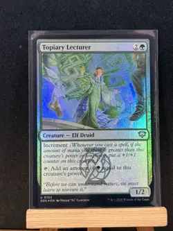 SHIPS TODAY Topiary Lecturer 165 FOIL Secrets of Strixhaven Magic The Gathering - Image 1