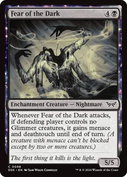 Fear of the Dark 98 DSK Nightmare Deathtouch Black Enchantment Connelly NM - Image 1