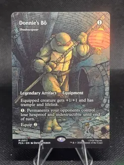MTG: Donnie's Bo (Borderless) Teenage Mutant Ninja Turtles M 0017 - Regular - Image 1