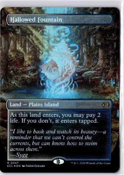 Hallowed Fountain (Borderless) Lorwyn Eclipsed Foil NM R 0347 - Image 1