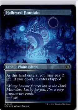 Hallowed Fountain (Borderless) Lorwyn Eclipsed Foil NM R 0347 - Image 2
