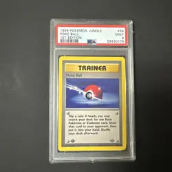 Pokemon - 1999 1st Edition Poke Ball - 64/64 Jungle - PSA Mint 9 - Image 1