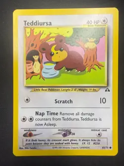 Teddiursa 65/75 | Neo Discovery | Pokemon TCG Card Unlimited | NM - Image 1