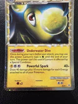 Lanturn Prime Pokemon TCG HGSS Unleashed 86/95 LP/MP - Image 3