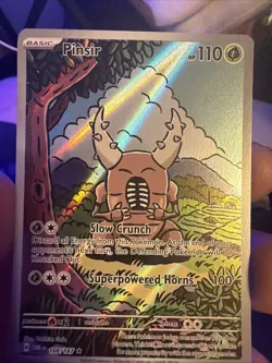 Pokemon TCG Pinsir Twilight Masquerade Holo Card Illustration Rare 168/167 - Image 1