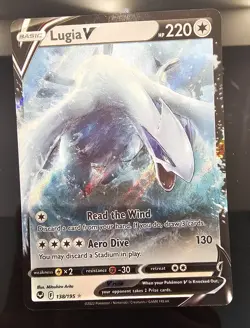 Pokemon TCG Lugia V 138/195 Swsh12: Silver Tempest Ultra Rare Holo V -NM - Image 1