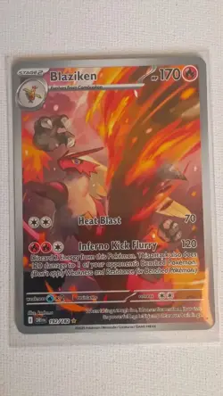 Pokemon Destined Rivals Blaziken 192/182 Illustration Rare - Image 1