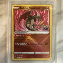 2022 Pokemon Go Radiant Charizard #011 PSA 9 Mint - Image 2