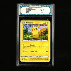TQG 9.5 MINT+ 2022 Pokemon x McDonald's ENG Pikachu E 7/15 - Image 2