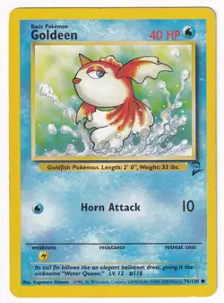 Goldeen 76/130 - Base Set 2 - MP Common - Pokemon TCG - Image 1