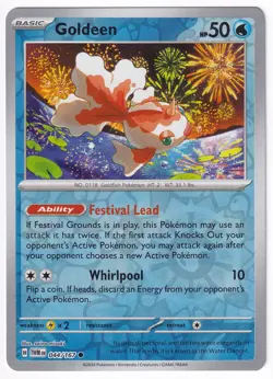 Goldeen 044/167 - Twilight Masquerade - NM Reverse Holo - Pokemon TCG - Image 1