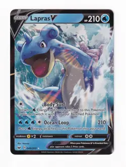 Lapras V 049/202 - Sword & Shield Base Set - NM Ultra Rare - Pokemon TCG - Image 1
