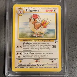 Pokemon TCG Pidgeotto Base Set 2 28/130 Uncommon Regular CGC 9 - Image 3