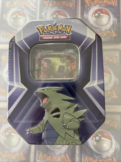 Pokemon TCG: Tyranitar Triple Whammy Collectors Tin - Factory Sealed!!!⭐⭐⭐ - Image 1