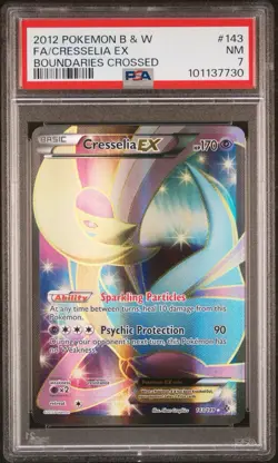POKEMON PSA 7 CRESSELIA EX 143/149 BOUNDARIES CROSSED ENGLISH 2012! - Image 1