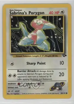 Sabrina's Porygon Pokemon Gym Challenge #98 2000 - Image 1