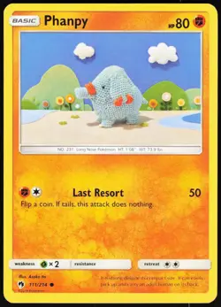 Phanpy 111/214 Common Lost Thunder Pokemon Near Mint - Image 1