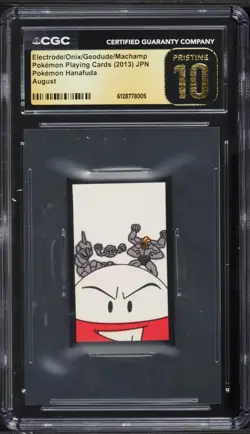 2013 Pokemon Japanese Hanafuda August Electrode Onix Geodude Machamp CGC 10 - Image 1