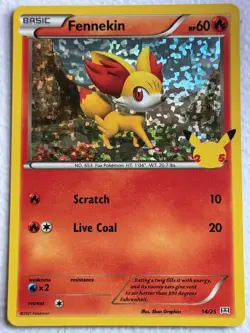 Fennekin 014/025 Holo P McDonald's 25th Anniversary Promos - Image 1