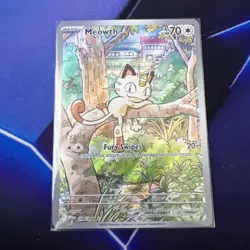 Pokemon Meowth 106/094 – Phantasmal Flames – English IR (Illustration Rare) NM - Image 1