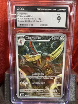 2024 Pokemon Kingambit SVP 130 CGC 9 Mint Black Star Promo - Image 1