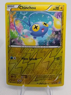 Pokemon 2015 Chinchou 57/160 Primal Clash Reverse Holo Common - Image 1