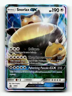 SM Promos #SM05 Snorlax GX Promo,Holo Pokemon - Image 1