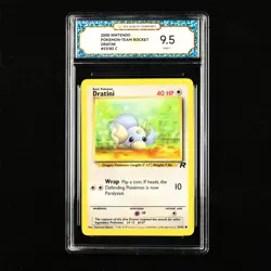 TQG 9.5 MINT+ 2000 Pokemon ENG Dratini #53/82 C - Image 1