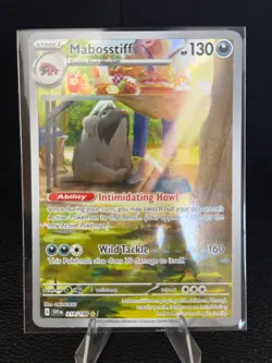 Mabosstiff 218/198 Illustration Rare Scarlet & Violet Pokemon Near Mint - Image 1