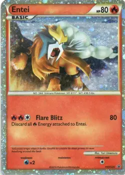 Pokemon: HGSS Promos: Holofoil Entei: Moderately Played Condition - Image 1