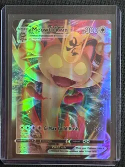 Pokemon Meowth VMAX SWSH005 Promo Holo Sword & Shield Black Star NM - Image 3