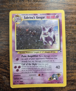 Pokemon Sabrina's Gengar Holo Rare 14/132 Gym Challenge 80 HP English - Image 1