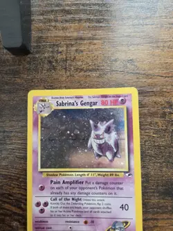 Pokemon Sabrina's Gengar Holo Rare 14/132 Gym Challenge 80 HP English - Image 3
