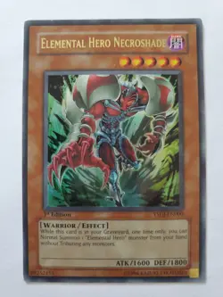 Yugioh Elemental HERO Necroshade YSDJ-EN000 Ultra Rare Foil 1st Edition - Image 1