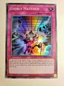 Yu-Gi-Oh SDBT-EN038 Super Rare 1st Edition Playset Evenly Matched - Image 1