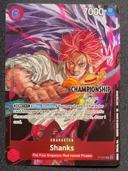 Shanks P-083 | CS 25-26 Event Pack Finalist Promo NM One Piece - Image 1