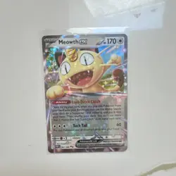 Pokemon TCG Meowth EX Full Art Holo Rare 062/088 170 HP PDR Basic Card - Image 1