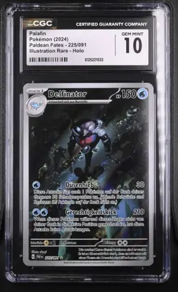Pokemon - Paldeas Schicksale - Delfinator Palafin 225/091 Deutsch CGC PSA 10 - Image 1