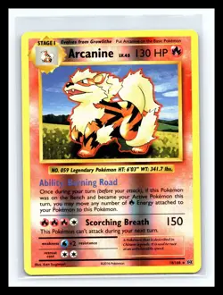 💥 2016 Pokemon Arcanine # 18/108 Reverse Holo Foil XY Evolutions - Image 1