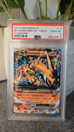 2014 Pokemon Flashfire XY M Charizard ex 13/106 PSA 10 Low pop - Image 1