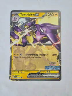 Toxtricity ex (Illustration Contest 2024) 215 Scarlet & Violet Promo Pokemon NM - Image 1