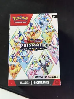 Pokemon TCG: S&V Prismatic EvolutionsBooster Bundle (6pks) Factory Sealed - Image 1