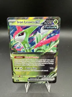 Pokemon TCG Iron Leaves EX Scarlet & Violet Temporal Forces 025/162 - Image 1