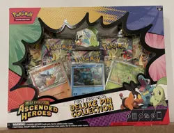 Pokemon Prismatic Evolutions Poster And Ascended Heroes Deluxe Pin Collection x2 - Image 5