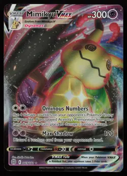 Mimikyu VMAX 069/172 Holo VMAX Rare Brilliant Stars Pokemon NM - Image 1