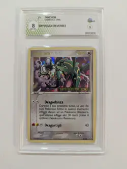 Rayquaza 9/106 EX Smeraldo Reverse Holo STAMP - GRAAD 8 NM-MT - ITA Pokemon - Image 1