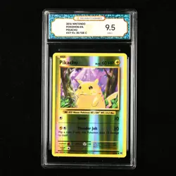 TQG 9.5 MINT+ 2016 Pokemon ENG Pikachu #XY-EV 35/108 C - Image 1