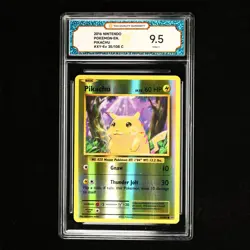 TQG 9.5 MINT+ 2016 Pokemon ENG Pikachu #XY-EV 35/108 C - Image 2