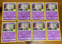 Pokemon Lot of 8x Holo Mew 011/025 Celebrations LP/NM - Image 1